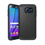 Wholesale Galaxy S7 Edge Strong Shield Hybrid Case (Black)